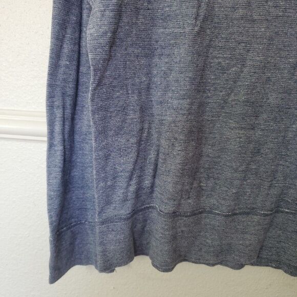 J. Crew Knitted Goods Tee Long Sleeve T-Shirt Heather Blue Color Size Large - Picture 4 of 16